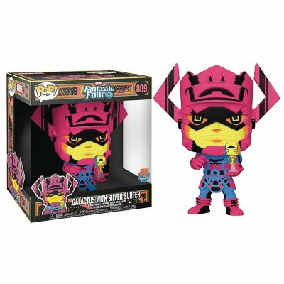 Marvel Jumbo Funko POP  Galactus with Silver Surfer (Black Light Version) Image 2