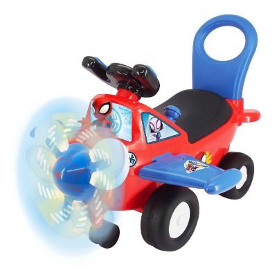 Marvel Lights 'N' Sounds Spidey Activity Plane Ride-On Image 1