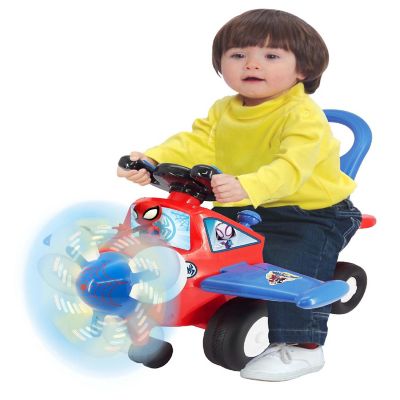 Marvel Lights 'N' Sounds Spidey Activity Plane Ride-On Image 2