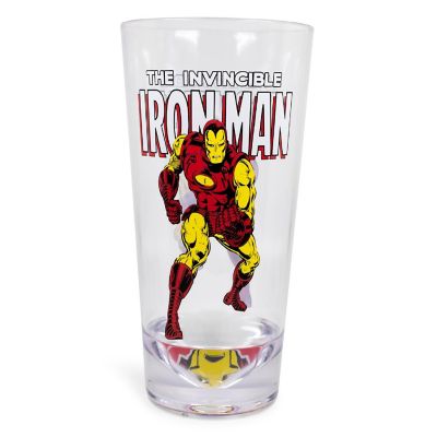 Marvel Retro Iron Man 16oz Shatter-Proof Acrylic Cup Image 1