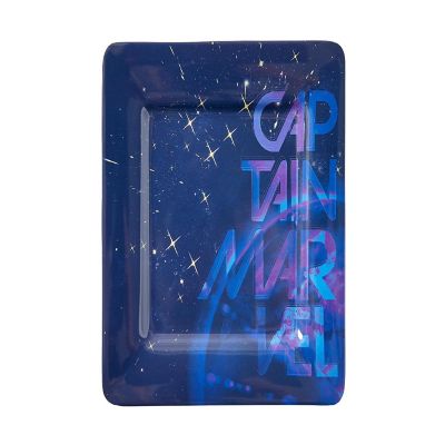 Marvel&amp;#8217;s Captain Marvel Celestial Goose 4-Piece Melamine Plate Set Image 1