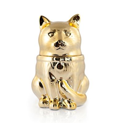 Marvel&amp;#8217;s Captain Marvel Goose Gold Electroplated Ceramic Cookie Jar Image 1