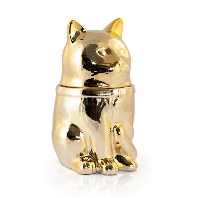 Marvel&amp;#8217;s Captain Marvel Goose Gold Electroplated Ceramic Cookie Jar Image 1
