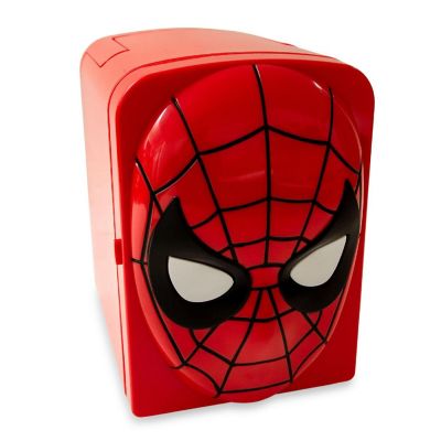 Marvel Spider-Man 4-Liter Mini Fridge Thermoelectric Cooler  Holds 6 Cans Image 1