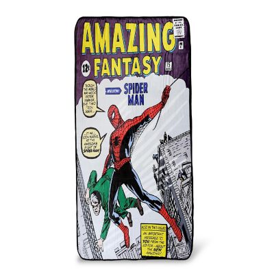 Marvel Spider-Man Amazing Fantasy No. 15 Fleece Throw Blanket  60 x 45 Inches Image 1