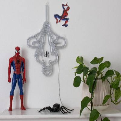 Interactie Excentriek Bel terug Marvel Spider-Man Hanging LED Neon Wall Light Sign | Oriental Trading