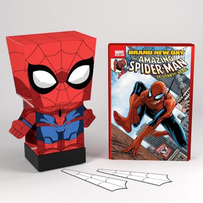 Marvel Spiderman SnapBot Pulp Heroes Pull Back Image 2
