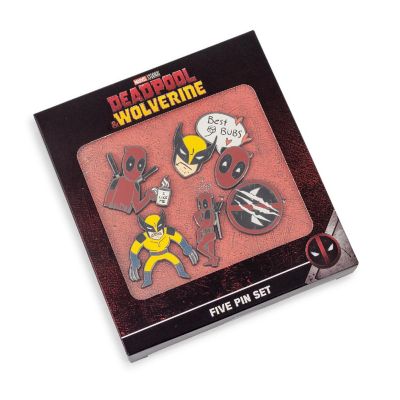 Marvel Studios Deadpool &amp; Wolverine 5-Piece Enamel Pin Set Image 1