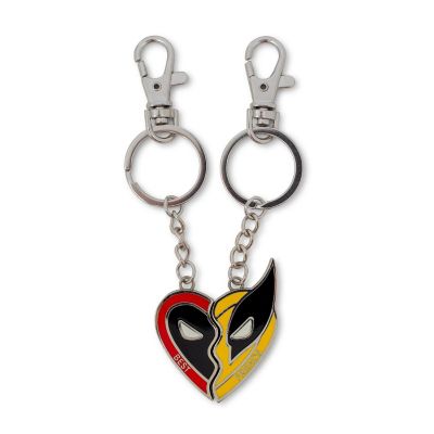 Marvel Studios Deadpool &amp; Wolverine "Best Friends" 2-Piece Enamel Keychain Set Image 1
