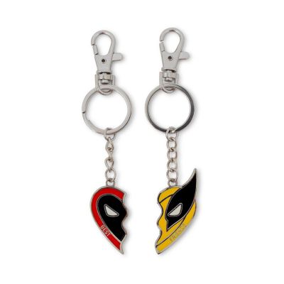 Marvel Studios Deadpool &amp; Wolverine "Best Friends" 2-Piece Enamel Keychain Set Image 1