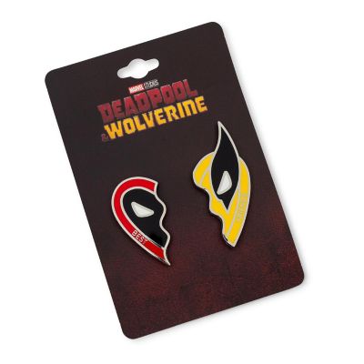 Marvel Studios Deadpool &amp; Wolverine "Best Friends" 2-Piece Enamel Pin Set Image 1