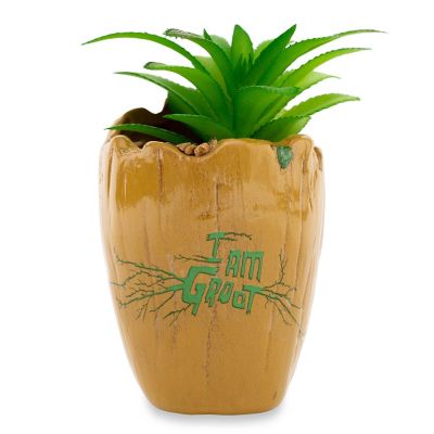 Marvel Studios I Am Groot 3-Inch Ceramic Mini Planter With Artificial Succulent Image 2