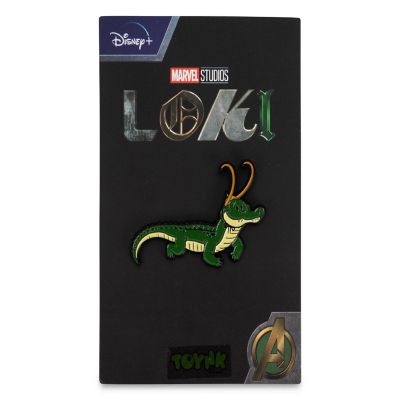 Marvel Studios Loki Alligator with Crown Collectible Enamel Pin Image 1