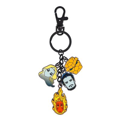 Marvel Studios The Fantastic Four: First Steps Character Charms Keychain Image 1
