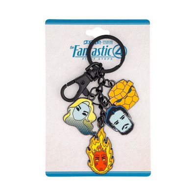 Marvel Studios The Fantastic Four: First Steps Character Charms Keychain Image 1
