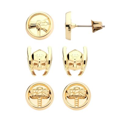 Marvel Thor: Love and Thunder 3-Piece Stud Earring Set Image 1