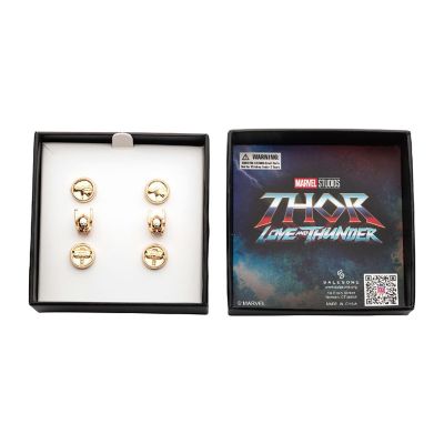 Marvel Thor: Love and Thunder 3-Piece Stud Earring Set Image 1