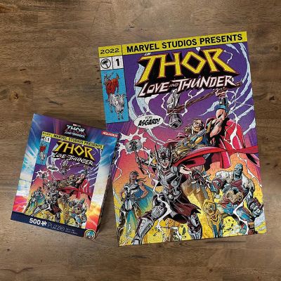 Marvel Thor Love and Thunder Comic 500 Piece Jigsaw Puzzle Image 2