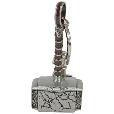 Marvel Thor Love and Thunder Mjollnir 3D Metal Keychain Image 1