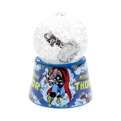 Marvel Thor's Hammer Mjolnir 3-Inch Mini Light-Up Snow Globe Image 1
