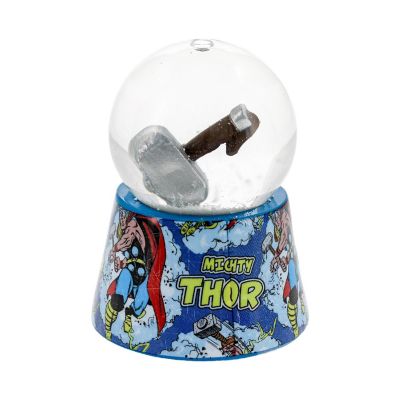Marvel Thor's Hammer Mjolnir 3-Inch Mini Light-Up Snow Globe Image 3
