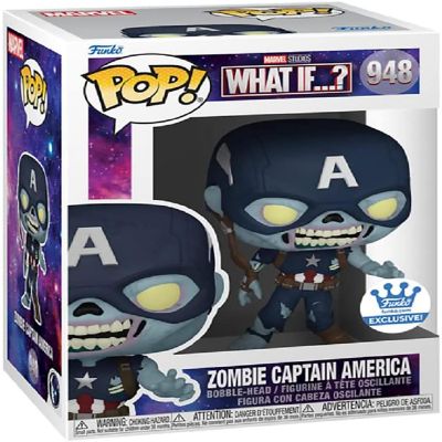 Marvel What If? Funko POP Vinyl Figure  Zombie Captain America Image 1