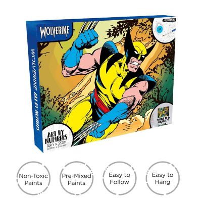 Marvel Wolverine Art By Numbers Painting Kit Image 1