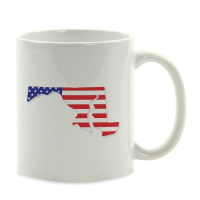 Maryland US Flag Ceramic Mug Image 2