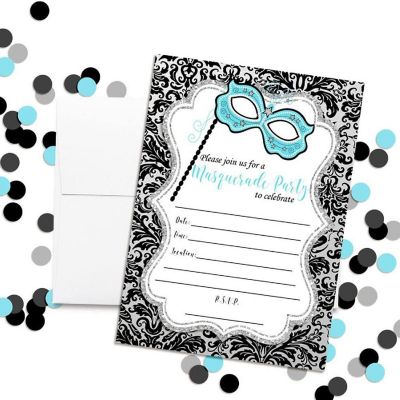 Masquerade Invitations 40pc. by AmandaCreation Image 2