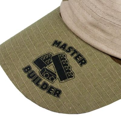 Master Builder Camo Hat  Green & Brown Cap for BRICK Fans  Adjustable Size Image 3