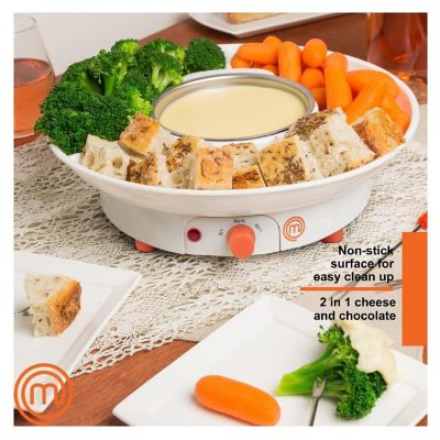 Chocolate Fondue Maker- Deluxe Electric Dessert Fountain Fondu Pot Set | That's Amazing