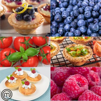 MasterChef Mini Pie and Quiche Maker- Pie Baker Cooks Homemade 6 Small Pies and Quiches in Minutes- Non-stick Cooker w Dough Cutting Circle for Easy Measurement Image 3