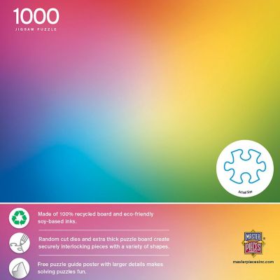 MasterPieces 1000 Piece Jigsaw Puzzle For Adults - Rainbow Gradient Image 3