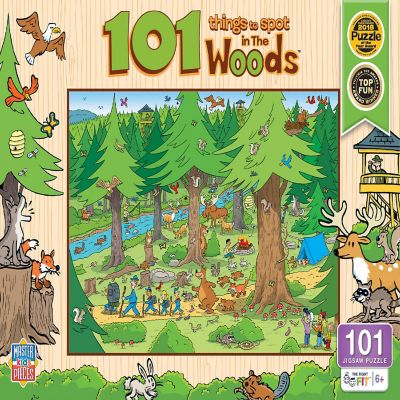 MasterPieces 101 Things to Spot in the Woods - 101 Piece Jigsaw Puzzle Image 1