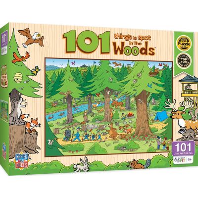 MasterPieces 101 Things to Spot in the Woods - 101 Piece Jigsaw Puzzle Image 1