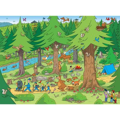 MasterPieces 101 Things to Spot in the Woods - 101 Piece Jigsaw Puzzle Image 2