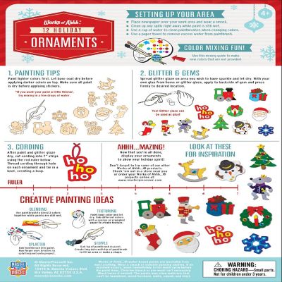 MasterPieces 12 Pack Christmas Ornaments Craft Image 3