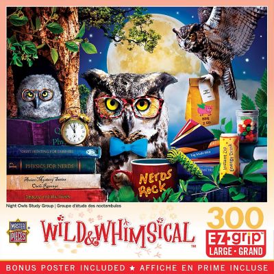 MasterPieces 300 Piece EZ Grip Puzzle - Night Owls Study Group Image 1