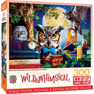 MasterPieces 300 Piece EZ Grip Puzzle - Night Owls Study Group Image 1