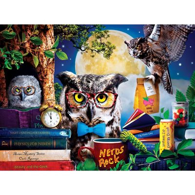 MasterPieces 300 Piece EZ Grip Puzzle - Night Owls Study Group Image 2