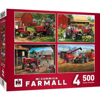 MasterPieces 500 Piece Jigsaw Puzzle for Adults - Farmall 4-Pack Image 1