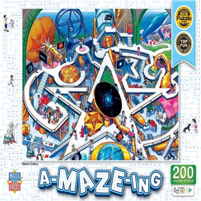 MasterPieces A-Maze-ing - Space Colony 200 Piece Jigsaw Puzzle Image 1