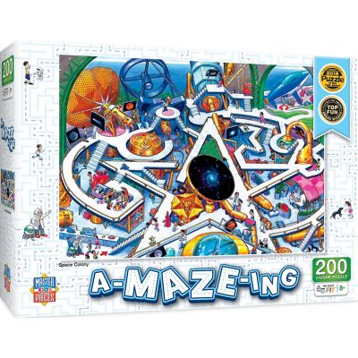 MasterPieces A-Maze-ing - Space Colony 200 Piece Jigsaw Puzzle Image 1