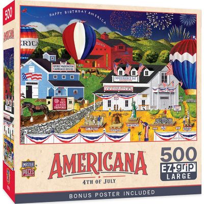 MasterPieces Americana - 4th of July 500 Piece EZ Grip Jigsaw Puzzle Image 1