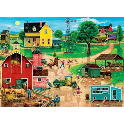 MasterPieces Americana - After the Chores 500 Piece EZ Grip Puzzle Image 2