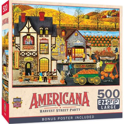 MasterPieces Americana - Harvest Street Party 500 Piece EZ Grip Puzzle Image 1