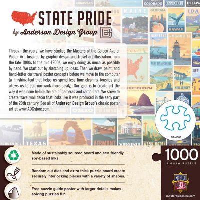 MasterPieces Anderson Design Group - State Pride 1000 Piece Puzzle Image 3