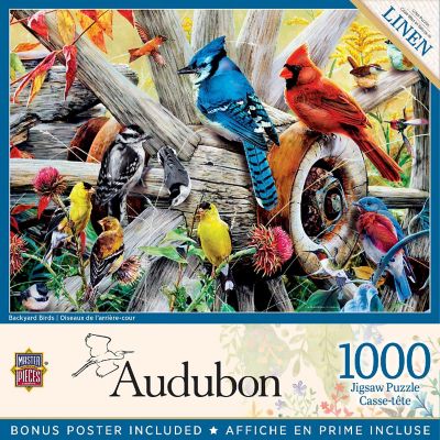 MasterPieces Audubon - Backyard Birds 1000 Piece Jigsaw Puzzle Image 1