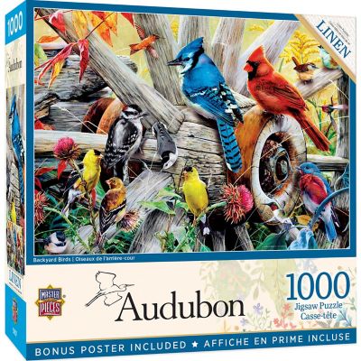 MasterPieces Audubon - Backyard Birds 1000 Piece Jigsaw Puzzle Image 1
