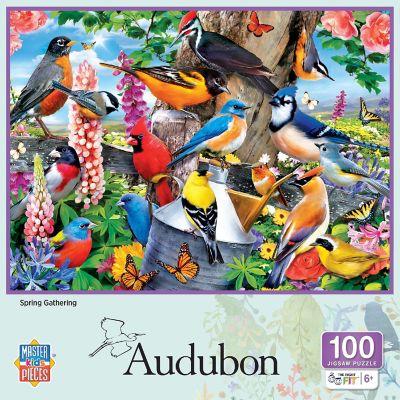 MasterPieces Audubon - Spring Gathering 100 Piece Jigsaw Puzzle Image 1